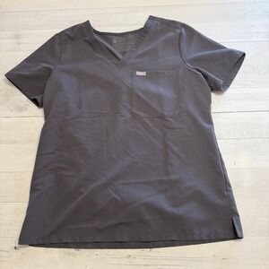 Figs women's Catarina one pocket scrub top grey medium